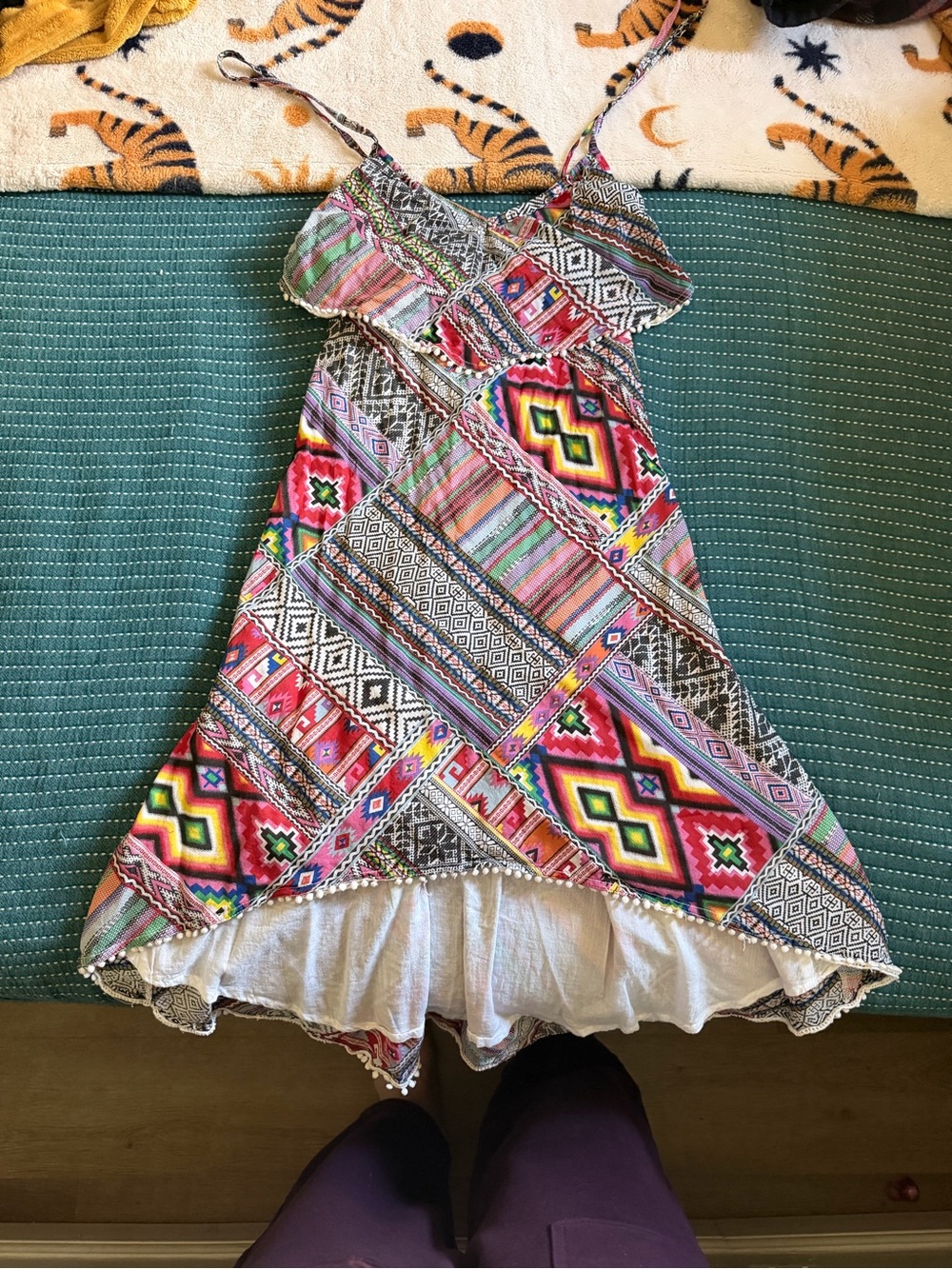 Womens Boho Billabong size M Patchwork Sundress - Multicolor